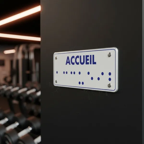 Panneau Accueil braille – Signalétique braille