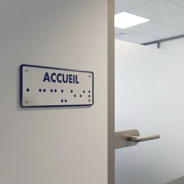 Panneau Accueil braille – Signalétique braille