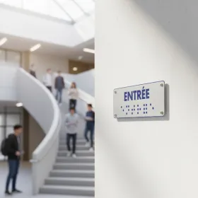 Panneau Entrée braille – Signalétique braille