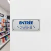 Panneau Entrée braille – Signalétique braille