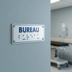 Panneau bureau braille – Signalétique braille