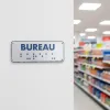 Panneau bureau braille – Signalétique braille