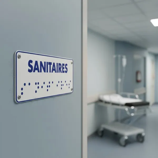 Panneau Sanitaires braille – Signalétique braille