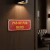 Petit panneau pour boite aux lettres"pas de pub" – Plaque de porte