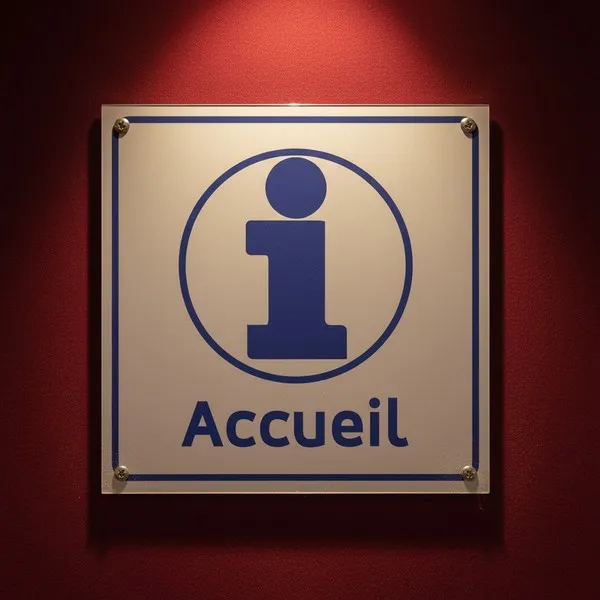Panneau Accueil Signalétique Entrée Entreprise PVC 30x20 cm