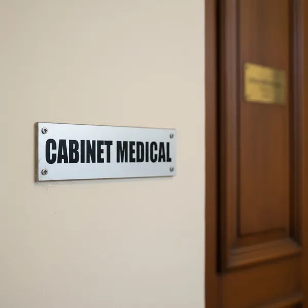 Plaque de porte "CABINET MEDICAL" – Plaque de porte