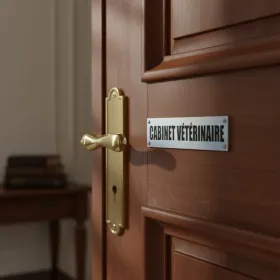 Plaque de porte "CABINET VETERINAIRE" – Plaque de porte