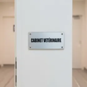 Plaque de porte "CABINET VETERINAIRE" – Plaque de porte