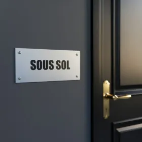 Plaque de porte "SOUS SOL" – Plaque de porte