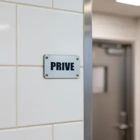 Plaque de porte "PRIVE" – Plaque de porte