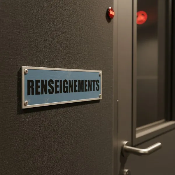 Plaque de porte renseignements – Plaque de porte