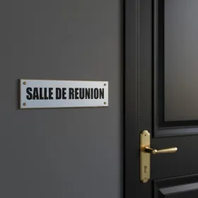 Plaque de porte salle de réunion – Plaque de porte