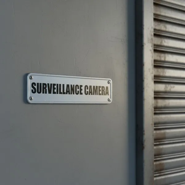Plaque de porte surveillance caméra – Plaque de porte