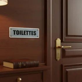 Plaque de porte "TOILETTES" – Plaque de porte