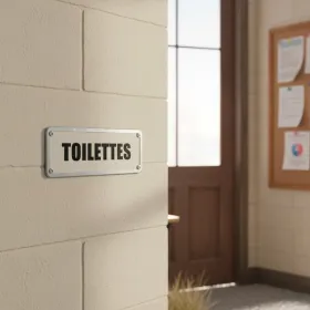 Plaque de porte "TOILETTES" – Plaque de porte