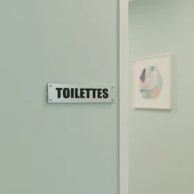 Plaque de porte "TOILETTES" – Plaque de porte