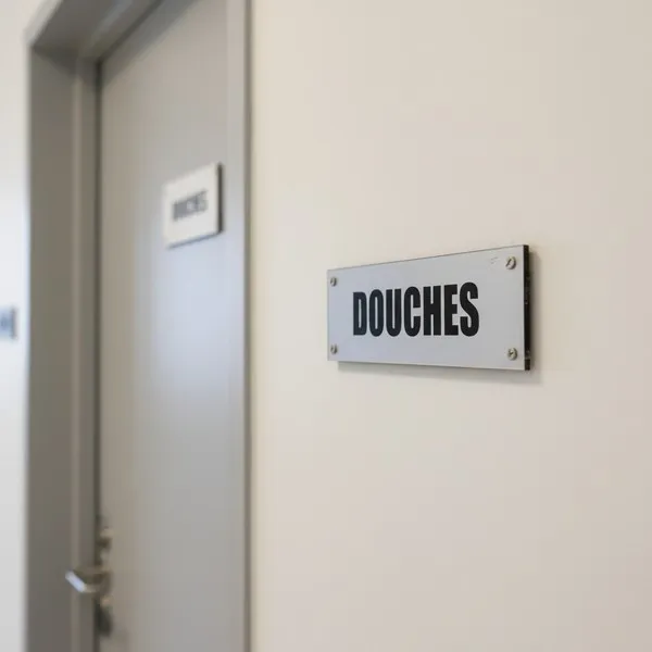Plaque de porte douches – Plaque de porte