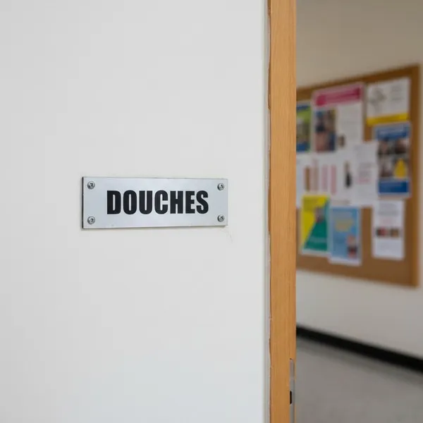 Plaque de porte douches – Plaque de porte