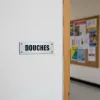 Plaque de porte douches – Plaque de porte
