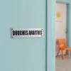 Plaque de porte douches arbitres – Plaque de porte
