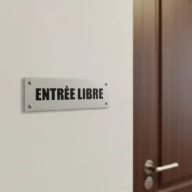 Plaque de porte entrée libre – Plaque de porte