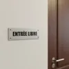 Plaque de porte entrée libre – Plaque de porte