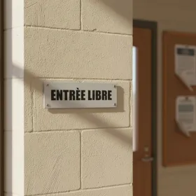 Plaque de porte entrée libre – Plaque de porte