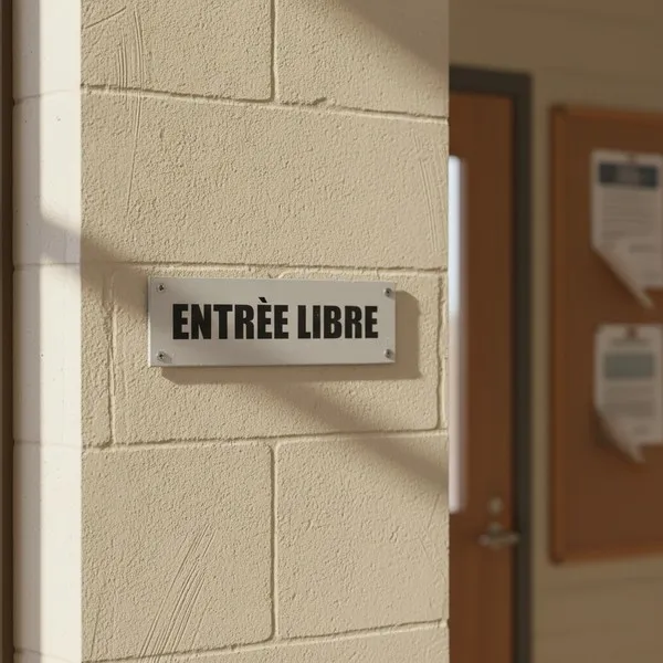 Plaque de porte entrée libre – Plaque de porte