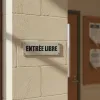 Plaque de porte entrée libre – Plaque de porte