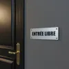 Plaque de porte entrée libre – Plaque de porte