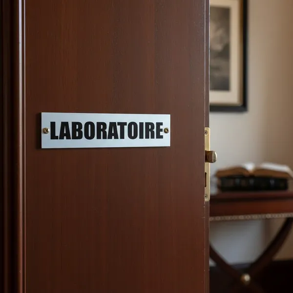 Plaque de porte laboratoire – Plaque de porte