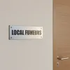 Plaque de porte local fumeurs – Plaque de porte