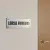Plaque de porte local fumeurs, 180 × 40 mm