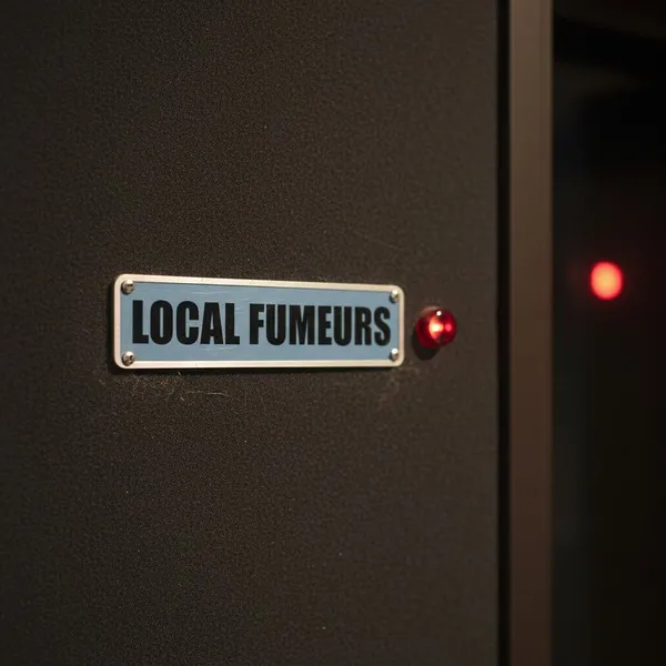 Plaque de porte local fumeurs – Plaque de porte