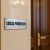 Plaque de porte local poubelles – Plaque de porte