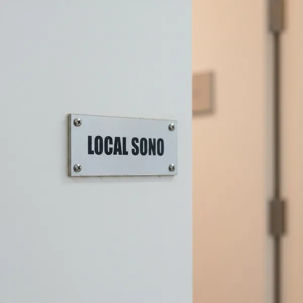 Plaque de porte local sono – Plaque de porte