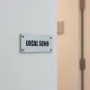 Plaque de porte local sono – Plaque de porte