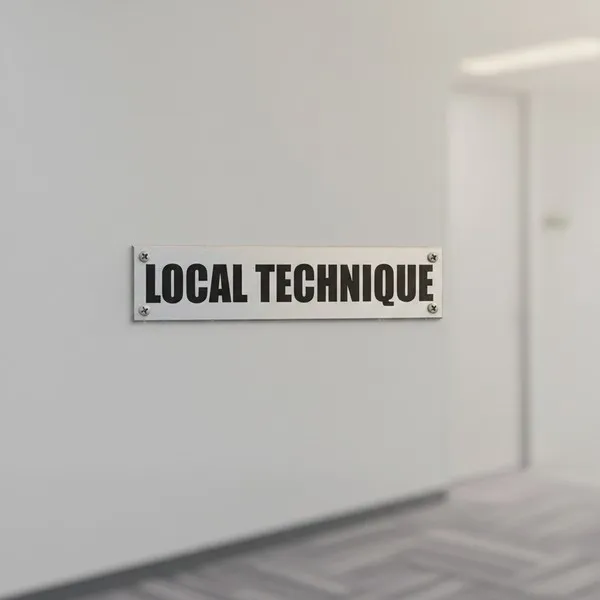 Plaque de porte local technique – Plaque de porte
