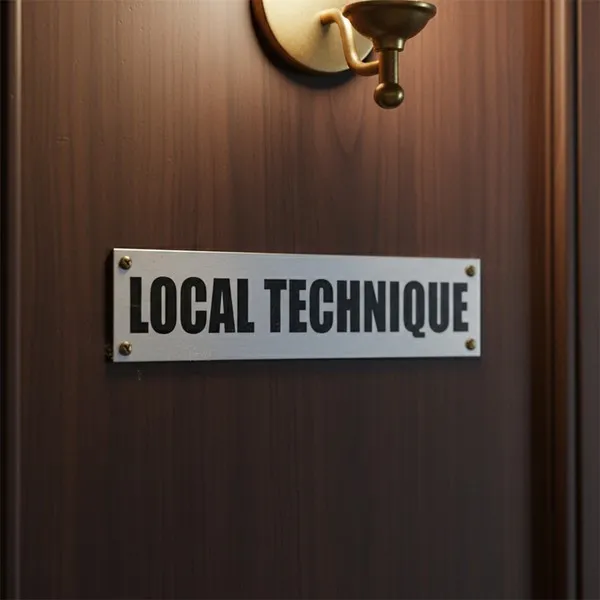 Plaque de porte local technique – Plaque de porte