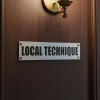 Plaque de porte local technique – Plaque de porte