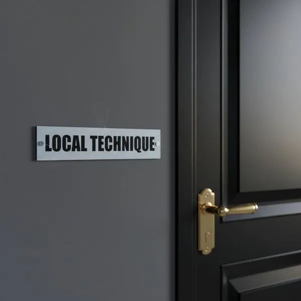 Plaque de porte local technique – Plaque de porte