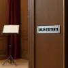 Plaque signalétique porte Salle d’attente professionnelle