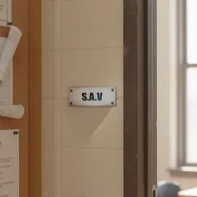 Plaque de porte S.A.V – service après-vente