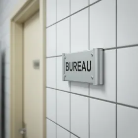 Plaque de porte Alu "BUREAU" – Plaque de porte