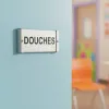 Plaque de porte Alu"DOUCHES" – Plaque de porte