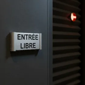 Plaque de porte Alu"ENTREE LIBRE" – Plaque de porte