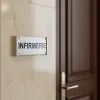 Plaque de porte Alu"INFIRMERIE" – Plaque de porte