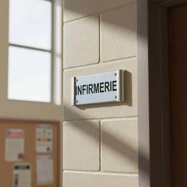 Plaque de porte Alu"INFIRMERIE" – Plaque de porte