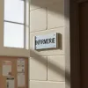 Plaque de porte Alu"INFIRMERIE" – Plaque de porte