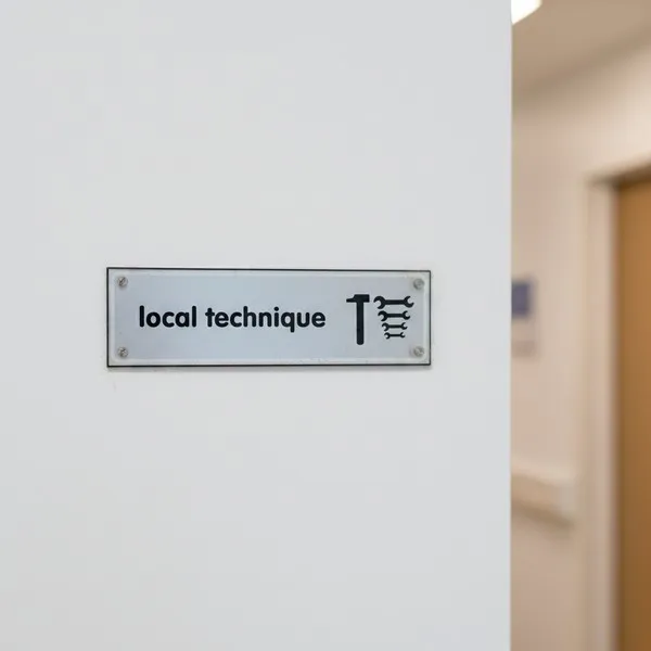 Plaque de porte Alu"LOCAL TECHNIQUE" – Plaque de porte